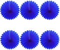 Balun Admhail Easter Light Blue Hanging Tissue Paper Fans Party Decoration Set for Birthday, Anniversary,Wedding,Party Accessories for Boy Baby Shower, Wholesale Decorative Paper Fans, 6 Pack Home & Garden > Decor > Seasonal & Holiday Decorations Balun Admhail Blue 14"/35cm 