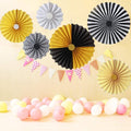 Balun Admhail Easter Light Blue Hanging Tissue Paper Fans Party Decoration Set for Birthday, Anniversary,Wedding,Party Accessories for Boy Baby Shower, Wholesale Decorative Paper Fans, 6 Pack Home & Garden > Decor > Seasonal & Holiday Decorations Balun Admhail Black and Yellow 14"/35cm 