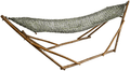 Bamboo Hammock Stand with Hammock by Bamboozations - New Models and Colors (Small (8ft), Neutral-Gray) Home & Garden > Lawn & Garden > Outdoor Living > Hammocks Bamboozations Green Medium 