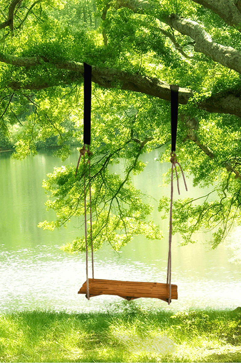 Bamboozations Bamboo Tree Swing with Rope & Straps - Indoor/Outdoor Home & Garden > Lawn & Garden > Outdoor Living > Porch Swings Bamboozations   