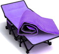 Barbella Folding Camping Cots for Adults, Portable Sleeping Cot Foldable Outdoor Bed with Carry Bag, Heavy Duty Cot Bed Collapsible Camping Bed for Indoor & Outdoor Use Sporting Goods > Outdoor Recreation > Camping & Hiking > Camp Furniture Barbella Purple With Mat 28"x14"x75" 