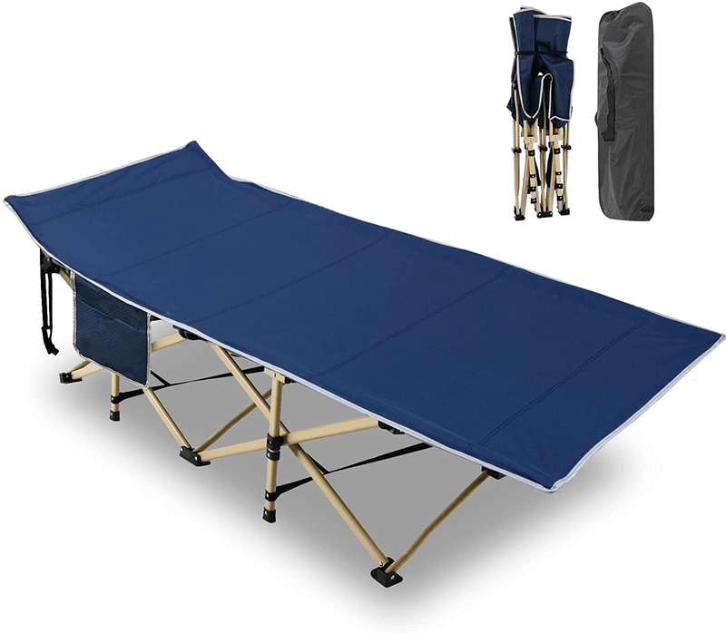 Barbella Folding Camping Cots for Adults, Portable Sleeping Cot Foldable Outdoor Bed with Carry Bag, Heavy Duty Cot Bed Collapsible Camping Bed for Indoor & Outdoor Use Sporting Goods > Outdoor Recreation > Camping & Hiking > Camp Furniture Barbella   