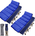 Barbella Folding Camping Cots for Adults, Portable Sleeping Cot Foldable Outdoor Bed with Carry Bag, Heavy Duty Cot Bed Collapsible Camping Bed for Indoor & Outdoor Use Sporting Goods > Outdoor Recreation > Camping & Hiking > Camp Furniture Barbella 2pcs Blue Pad 26"x14"x75" 
