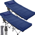 Barbella Folding Camping Cots for Adults, Portable Sleeping Cot Foldable Outdoor Bed with Carry Bag, Heavy Duty Cot Bed Collapsible Camping Bed for Indoor & Outdoor Use Sporting Goods > Outdoor Recreation > Camping & Hiking > Camp Furniture Barbella 2 Pcs Blue Corduroy Pad 28"x14"x75" 