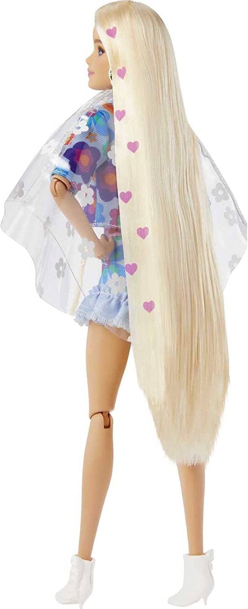 Barbie Dolls and Accessories, Barbie Extra Fashion Doll, Long Blonde Hair with Heart Icons and Pet Bunny, Floral Fashion, Toys and Gifts for Kids Sporting Goods > Outdoor Recreation > Winter Sports & Activities Mattel   