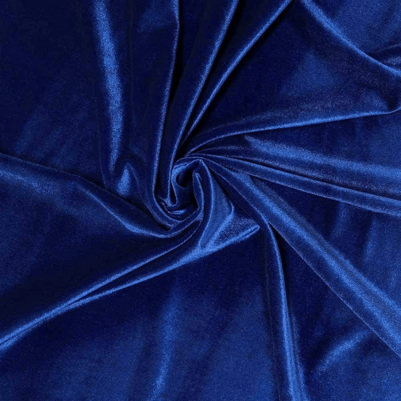 Barcelonetta | Stretch Velvet Fabric | 90% Polyester 10% Spandex | 60" Wide | Sewing, Apparel, Costume, Craft (Black, 5 Yards)