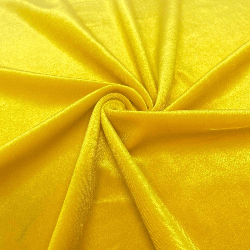 Barcelonetta | Stretch Velvet Fabric | 90% Polyester 10% Spandex | 60" Wide | Sewing, Apparel, Costume, Craft (Black, 5 Yards) Arts & Entertainment > Hobbies & Creative Arts > Arts & Crafts > Crafting Patterns & Molds > Sewing Patterns Barcelonetta Yellow 5 Yard 