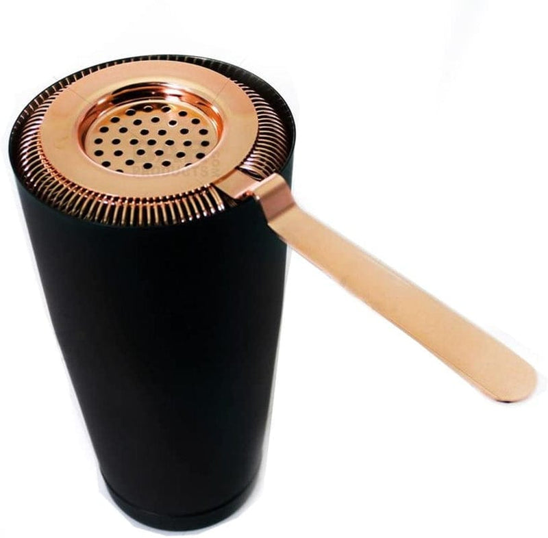 Barconic® Long Ridged Handle No Prong Strainer - Copper Home & Garden > Kitchen & Dining > Barware Barproducts.com, INC   