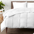 Bare Home Twin/Twin Extra Long Comforter - Reversible Colors - Goose down Alternative - Ultra-Soft - Premium 1800 Series - All Season Warmth - Bedding Comforter (Twin/Twin XL, Black/Red) Home & Garden > Linens & Bedding > Bedding > Quilts & Comforters Bare Home 01 - White Twin/Twin XL 