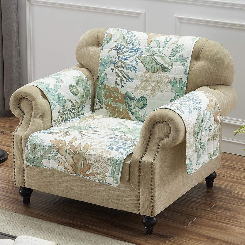 Barefoot Bungalow Atlantis Slipcover, Sofa, Jade Home & Garden > Decor > Chair & Sofa Cushions Barefoot Bungalow Jade Arm Chair 