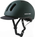 BASE CAMP Bike Helmet, Bicycle Helmet with Removable Visor for Adult Men Women Commuter Urban Scooter Adjustable M Size Sporting Goods > Outdoor Recreation > Cycling > Cycling Apparel & Accessories > Bicycle Helmets BASE CAMP Green  