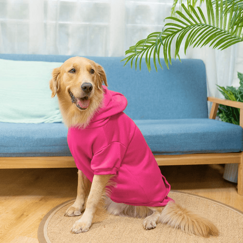 Basic Dog Hoodie - Soft and Warm Dog Hoodie Sweater with Leash Hole and Pocket, Dog Winter Coat, Cold Weather Clothes for XS-XXL Dogs Animals & Pet Supplies > Pet Supplies > Dog Supplies > Dog Apparel KOOLTAIL   