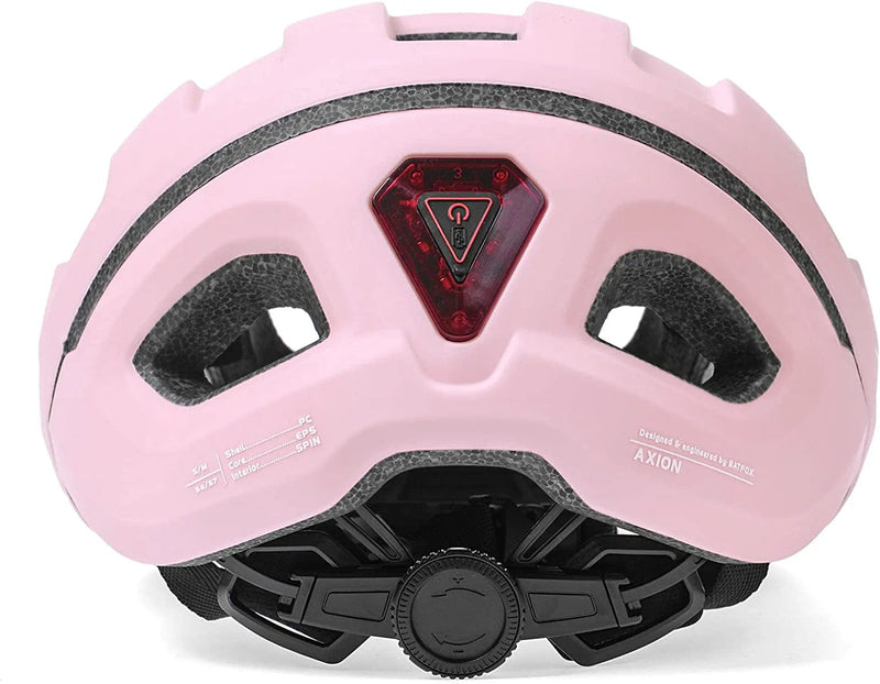 BATFOX Bike Helmets for Men Women,With Rear Rechargeable Safety LED Light + Sun Visor + Eye Shield Goggles