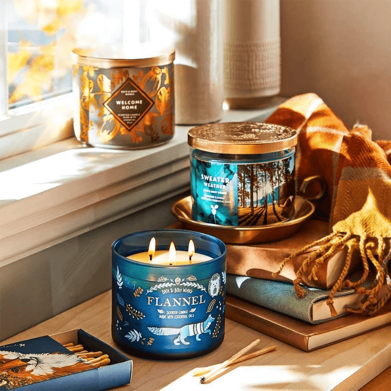 Bath & Body Works White Barn 3-Wick Candle in Mahogany Teakwood High Intensity (Pack of 2) Home & Garden > Decor > Home Fragrances > Candles Bath & Body Works   