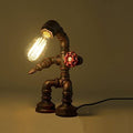 BAYCHEER Industrial Table Lamp Retro Robot Lamp Night Light Lamps for Bedrooms Bar and Restaurant Creative Water Pipe Desk Light in Silver Finish 3 Lights Button Switch Home & Garden > Pool & Spa > Pool & Spa Accessories BAYCHEER 409250  