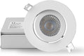 QPLUS 4 Inch Ultra-Thin Adjustable Eyeball Gimbal LED Recessed Lighting with Junction Box/Canless Downlight, 10 Watts, 750Lm, Dimmable, Energy Star and ETL Listed (5000K Day Light, 12 Pack) Home & Garden > Lighting > Flood & Spot Lights QPLUS 5000k Day Light 4 Pack 