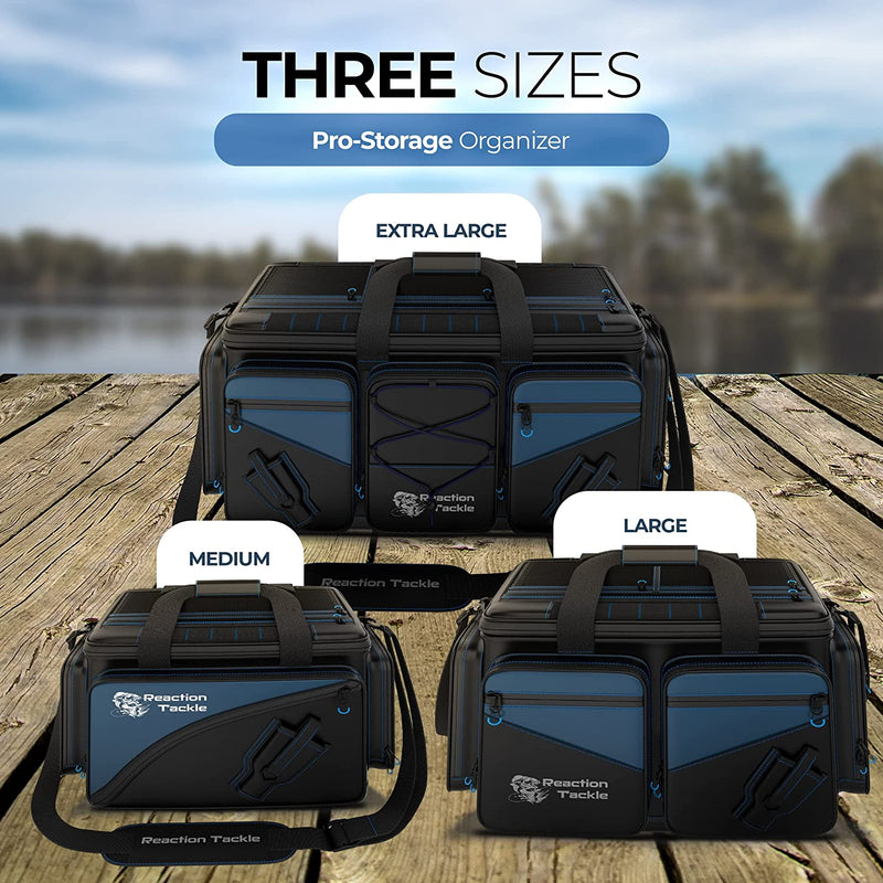 Reaction Tackle Fishing Tackle Bag – Salt Water Resistant Large Tackle Box Bag, 600D PVC Waterproof Material, Durable Liner, Removable Dividers, for 3600 and 3700 Trays Sporting Goods > Outdoor Recreation > Fishing > Fishing Tackle Reaction Tackle   