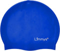 Limmys Kids Swimming Cap - 100% Silicone Kids Swim Caps for Boys and Girls - Premium Quality, Stretchable and Comfortable Swimming Hats Kids- Available in Different Attractive Colours Sporting Goods > Outdoor Recreation > Boating & Water Sports > Swimming > Swim Caps SL2 Group Ltd Blue  