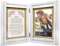 Sisters Gifts from Sister - 5X7 Picture Frame and "Sisters" Poem - Birthday, Valentines Day, Wedding, Christmas, Long Distance, Mothers Day, Maid of Honor, Best Friend Home & Garden > Decor > Picture Frames Harmony Tree Collections WHITE  