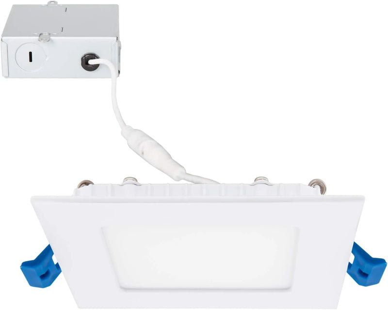 Maxxima 4 In. Slim LED Downlight Canless Square Dimmable 700 Lumens 5000K Daylight Junction Box Included Home & Garden > Lighting > Flood & Spot Lights Maxxima 5000K  