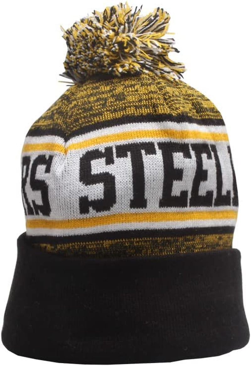 Iasiti Football Team Beanie Winter Beanie Hat Skull Knitted Cap Cuffed Stylish Knit Hats for Sport Fans Toque Cap Sporting Goods > Outdoor Recreation > Winter Sports & Activities MGTER Pittsburgh_p  