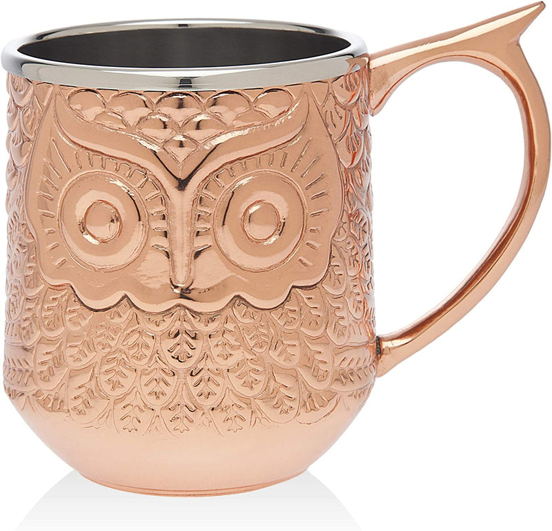 Owl Mug Hot Beverage Coffee Hot Chocolate Cup with Handle by Godinger - 12 Oz