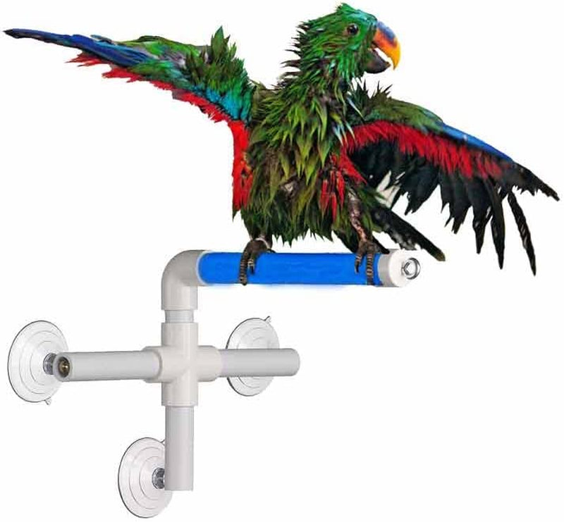 Super Bird Creations SB126 Fold-Away Shower Window Perch, Medium/Large Bird Size, 9.5” X 11” X 8” Animals & Pet Supplies > Pet Supplies > Bird Supplies Super Bird Creations   