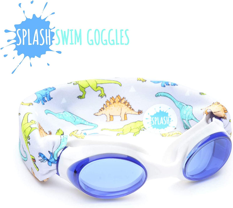SPLASH SWIM GOGGLES with Fabric Strap - Blues & Greens Collection- Fun, Fashionable, Comfortable - Adult & Kids Swim Goggles Sporting Goods > Outdoor Recreation > Boating & Water Sports > Swimming > Swim Goggles & Masks Splash Place   