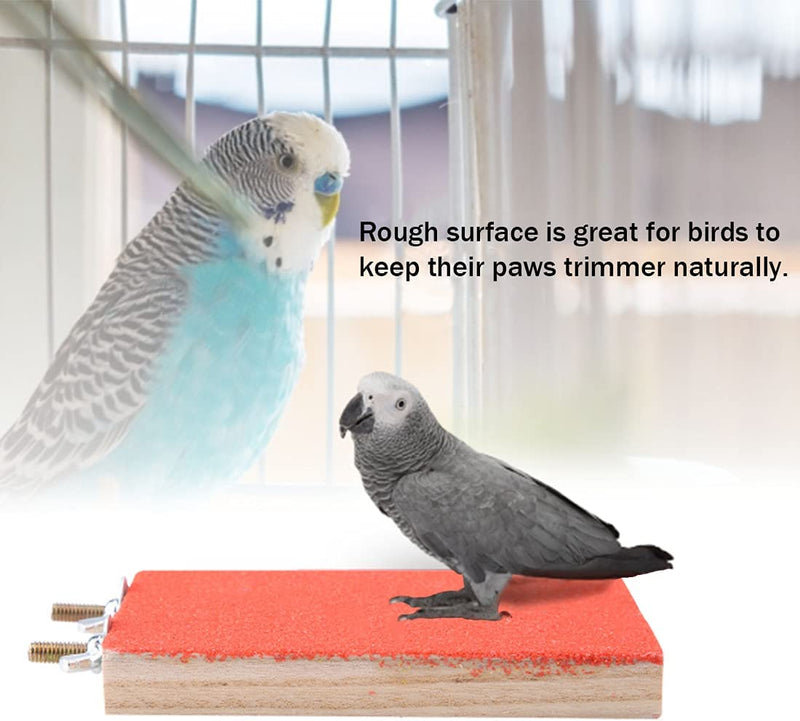 Hamiledyi Bird Perch Stand Toy,Wood Perch Platform Parrot Paw Grinding Stick Cage Accessories Exercise Toys for Budgies Parakeet Cockatiel Conure Hamster (5 Pcs Random Color) Animals & Pet Supplies > Pet Supplies > Bird Supplies Hamiledyi   