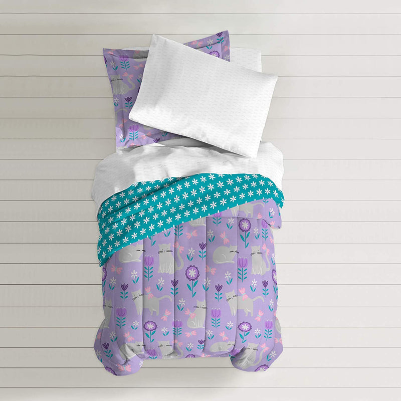 Dream FACTORY Cat Garden Comforter Set, Twin, Gray,2A862601Gy Home & Garden > Linens & Bedding > Bedding > Quilts & Comforters dream FACTORY   