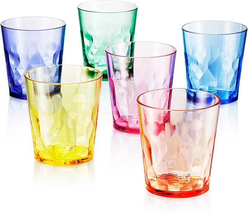 SCANDINOVIA - 13 Oz Unbreakable Premium Drinking Glasses - Set of 6 - Tritan Plastic Tumbler Cups - Perfect for Gifts - BPA Free - Dishwasher Safe - Stackable Home & Garden > Kitchen & Dining > Barware SCANDINOVIA   