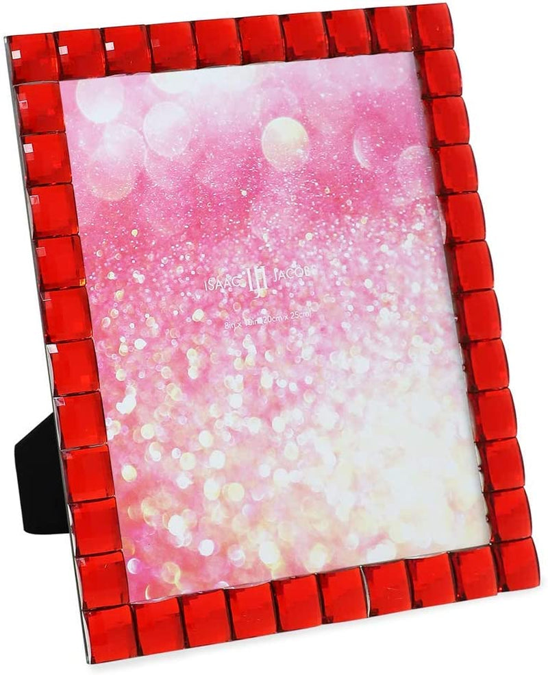 Isaac Jacobs Decorative Sparkling Light Purple Jewel Picture Frame, Photo Display & Home Décor (4X6, Light Purple) Home & Garden > Decor > Picture Frames Isaac Jacobs International Red 8x10 