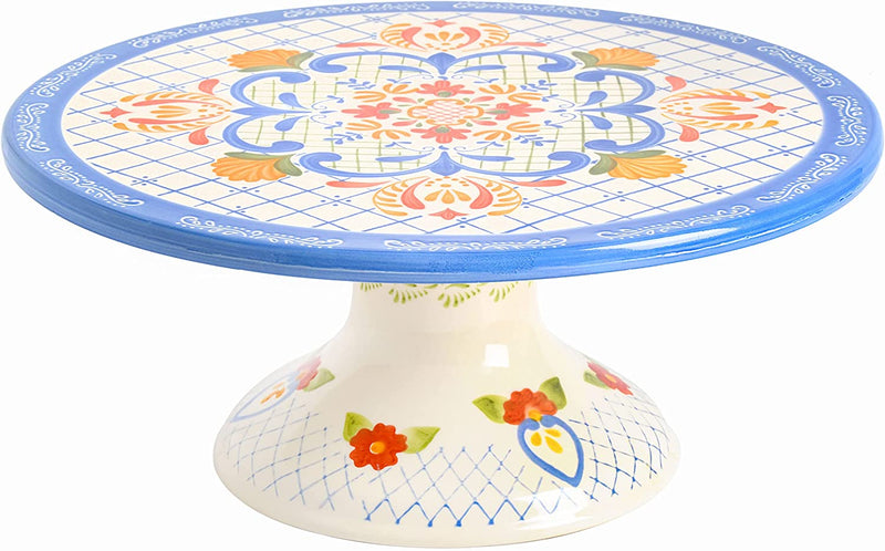 Laurie Gates by Gibson Hand Painted Tierra Mix and Match Bakeware Set, 2-Piece Bakeware Set (1.6Qt & 3.9Qt), Assorted Home & Garden > Kitchen & Dining > Cookware & Bakeware Laurie Gates Assorted Cake Stand (11.9") 