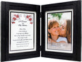 Gift for Mom from Daughter or Son - "My Mom, My Friend" Poem - Double 5X7 Hinged Picture Frame - Birthday, Mothers Day, Christmas, Valentines Day, Mother of the Bride, Mother of the Groom Home & Garden > Decor > Picture Frames Harmony Tree Collections Black_Prayer  