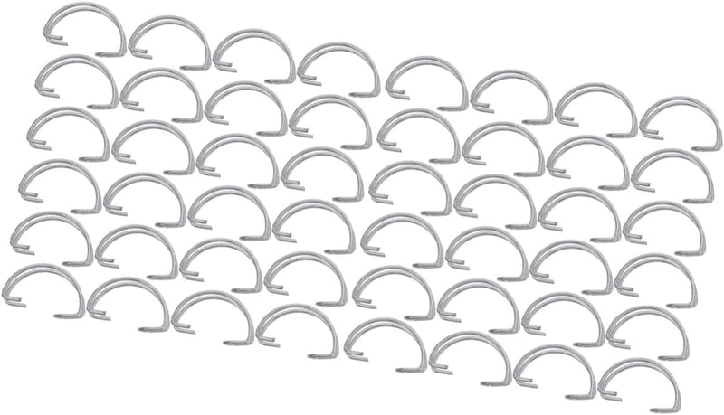 BCOATH 80 Pcs Parrot Rack Spring Lock Cages Pig Hook Simple Poultry Accessories Fixed Chicken for Fixing Single Silver Equipment Guinea Home Cage Supplies Multifunctional Cat Breeding Animals & Pet Supplies > Pet Supplies > Bird Supplies > Bird Cages & Stands BCOATH Silverx2pcs 5X1X1cmx2pcs 
