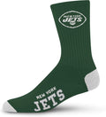 FBF - NFL Deuce Adult Team Logo Crew Dress Socks Footwear for Men and Women Game Day Apparel Sporting Goods > Outdoor Recreation > Winter Sports & Activities FBF New York Jets Large 