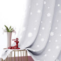 LORDTEX Snowflake Foil Print Christmas Curtains for Living Room and Bedroom - Thermal Insulated Blackout Curtains, Noise Reducing Window Drapes, 52 X 63 Inches Long, Dark Grey, Set of 2 Curtain Panels Home & Garden > Decor > Window Treatments > Curtains & Drapes LORDTEX Greyish White 52 x 95 inch 