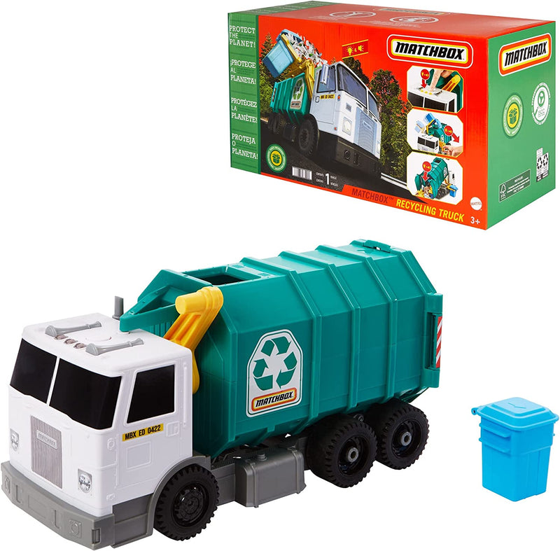 Matchbox Realistic Toy Truck for Recycling or Garbage 15" Large Scale, Sound FX [ Exclusive] Sporting Goods > Outdoor Recreation > Fishing > Fishing Rods Mattel RECYCLED MATERIALS VERSION  