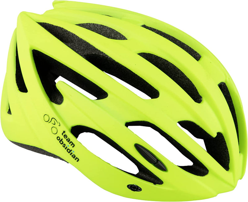 Team Obsidian Airflow Adult Bike Helmet - Lightweight Helmets for Adults with Reinforcing Skeleton - Unisex Bicycle Helmets for Women and Men - Comfortable and Breathable Cycling Mountain Bike Helmet Sporting Goods > Outdoor Recreation > Cycling > Cycling Apparel & Accessories > Bicycle Helmets TeamObsidian Yellow L/XL 61cm-65cm 