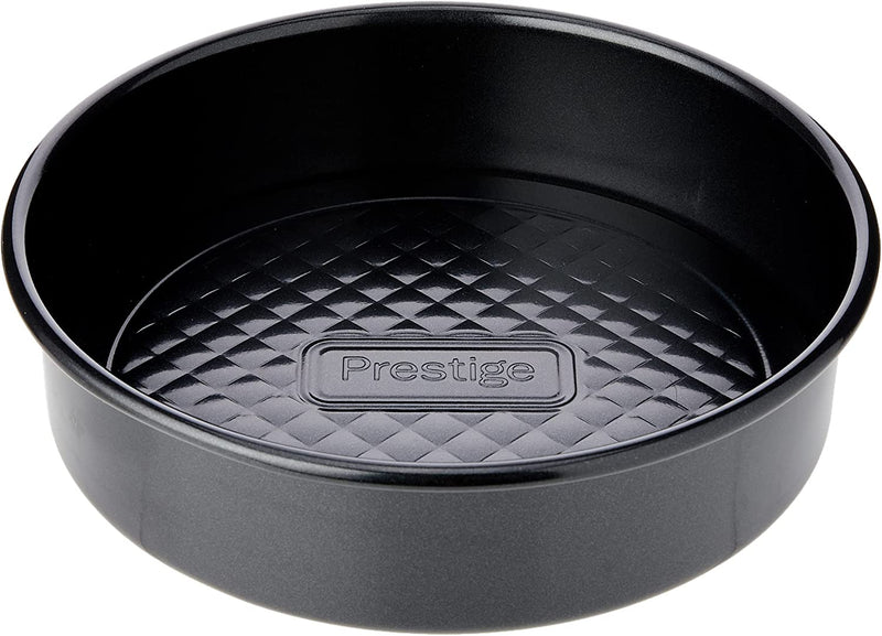 Prestige Inspire round Sandwich Tin (Loose Base) -9-Inch, 24Cm, Black