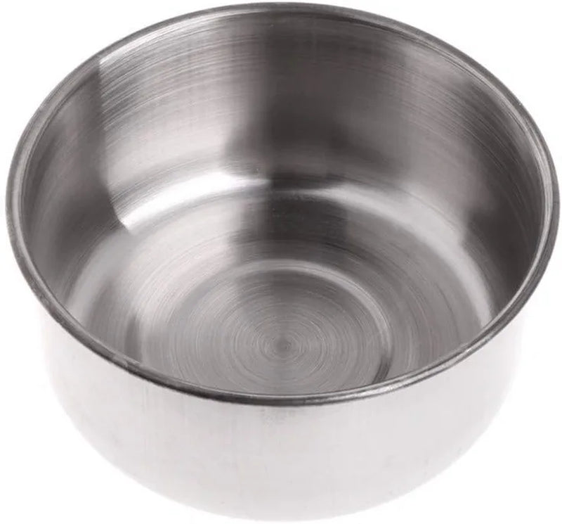 Flybloom Stainless Steel Bird Feed Bowl Parrot Feeding Watering Parrot Food Container Pet Supplies(L) Animals & Pet Supplies > Pet Supplies > Bird Supplies > Bird Cage Accessories > Bird Cage Food & Water Dishes HeShengFactory S  