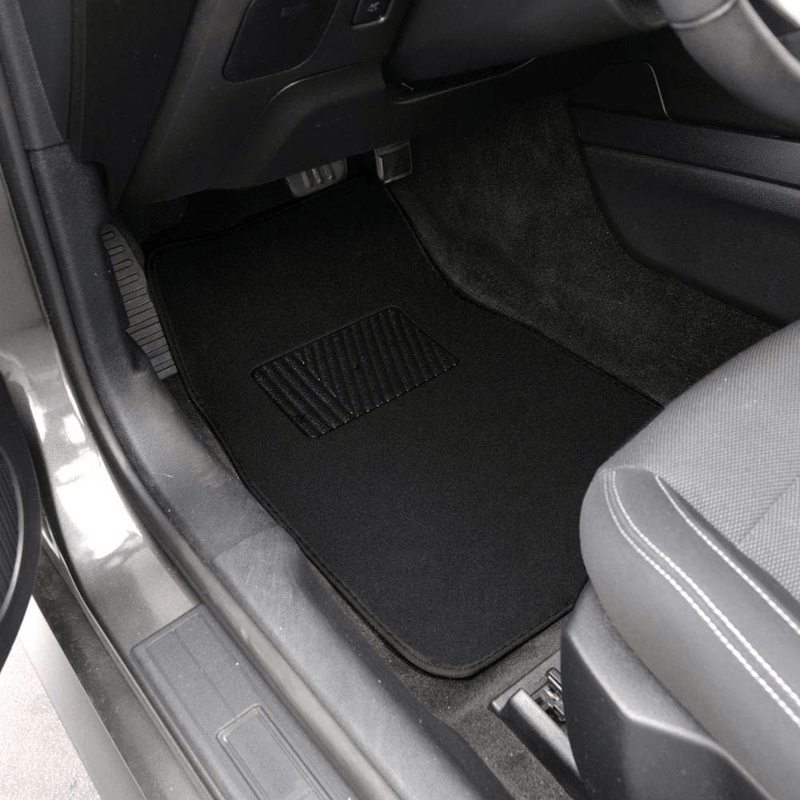 BDK MT-100-BK Classic Carpet Floor Mats for Car & Auto - Universal Fit -Front & Rear with Heelpad (Black) Vehicles & Parts > Vehicle Parts & Accessories > Motor Vehicle Parts > Motor Vehicle Seating BDK   