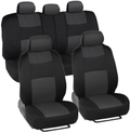 BDK PolyPro Car Seat Covers Full Set in Solid Beige – Front and Rear Split Bench Protection, Easy to Install, Universal Fit for Auto Truck Van SUV Vehicles & Parts > Vehicle Parts & Accessories > Motor Vehicle Parts > Motor Vehicle Seating BDK Charcoal Gray  