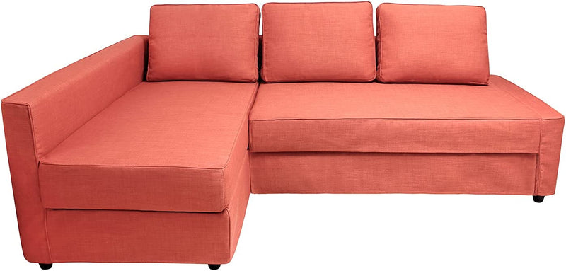 CRIUSJA Couch Covers for IKEA Friheten Sofa Bed Sleeper, Couch Cover for Sectional Couch, Sofa Covers for Living Room, Sofa Slipcovers with Cushion and Throw Pillow Covers (2030-17, Left Chaise) Home & Garden > Decor > Chair & Sofa Cushions CRIUSJA S-24 Left Chaise 