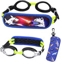 Ruigao Kids Swim Goggles Age 2-6, Toddler Goggles No Hair Pull, Swimming Goggles with Case/Soft Band Sporting Goods > Outdoor Recreation > Boating & Water Sports > Swimming > Swim Goggles & Masks RuiGao Black / Green  