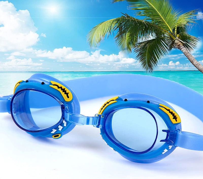 Kids Swim Goggles, Swimming Goggles for Boys Girls Kid Toddlers Age 2-14, Fun Cute Heart Eyewear Glasses for Children Youth Sporting Goods > Outdoor Recreation > Boating & Water Sports > Swimming > Swim Goggles & Masks lbseshui Blue Crab  