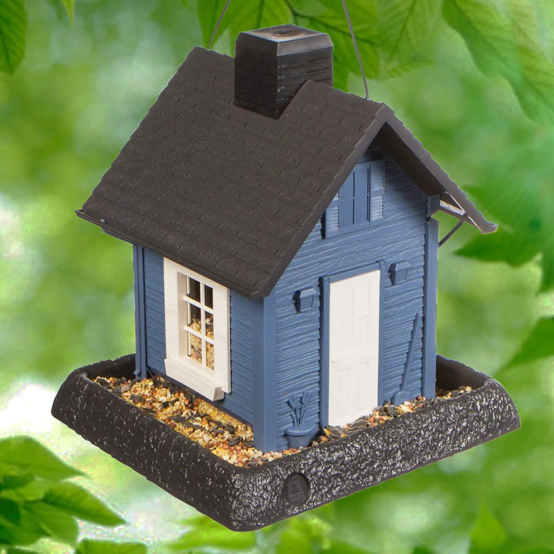 North States Village Collection Blue Cottage Birdfeeder: Easy Fill and Clean. Large, 5 Pound Seed Capacity (9.5 X 10.25 X 11, Blue) & Wagner'S 62067 Deluxe Treat Blend Wild Bird Food, Original Version Animals & Pet Supplies > Pet Supplies > Bird Supplies > Bird Food North States Blue Cottage 9.5 x 10.25 x 13.25