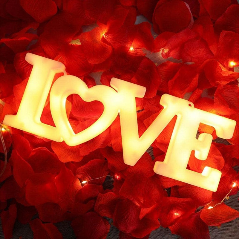 Romantic LED Love/Marry Me Letter Acrylic Light Sign with Suction Cup, Night Light for Proposal, Wedding, Valentine'S Day, Anniversary, Word Poster Background, Hanging Lamps Gift Home & Garden > Decor > Seasonal & Holiday Decorations ChuHe Type A  