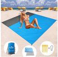 Beach Blanket,Picnic Blankets Waterproof Sandproof, Beach mat, Oversized Waterproof Blanket 79''×83'' for 4-6 Persons , Picnic Blanket, Sand Proof Beach Blanket for Travel Orange