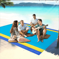 Beach Blanket Sandproof Beach Mat Sand Free Waterproof Oversized 79"X83" for 4-7 Adults Beach Blankets Outdoor Picnic Blankets Mat Waterproof Foldable for Travel Camping Hiking (Orange) Home & Garden > Lawn & Garden > Outdoor Living > Outdoor Blankets > Picnic Blankets AAWJSDM 绿色  